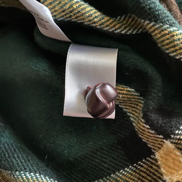 Janie & Jack Green Plaid Cape Girls' 5-6 - Picture 9 of 11